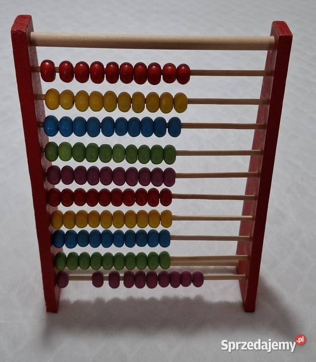 Liczydło drewniane do nauki liczenia 5x15x20 Czeladź