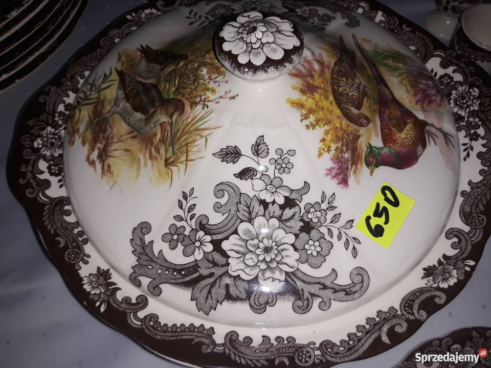 Zestaw obiadowy z motywem mysliwskim lubelskie Tarnogród