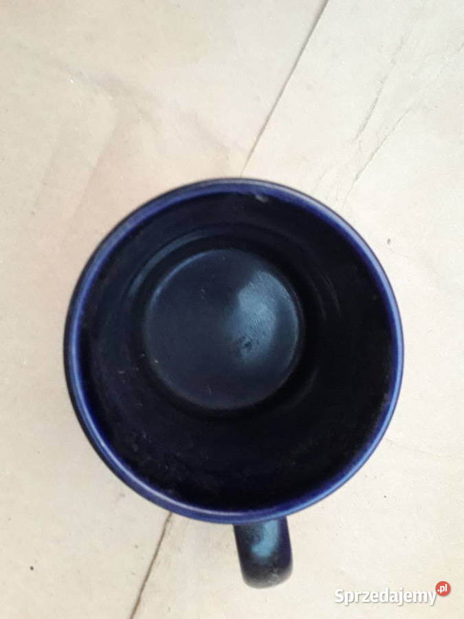 Switzerland Blue Gold Ceramic Coffee Tea Cup Warszawa