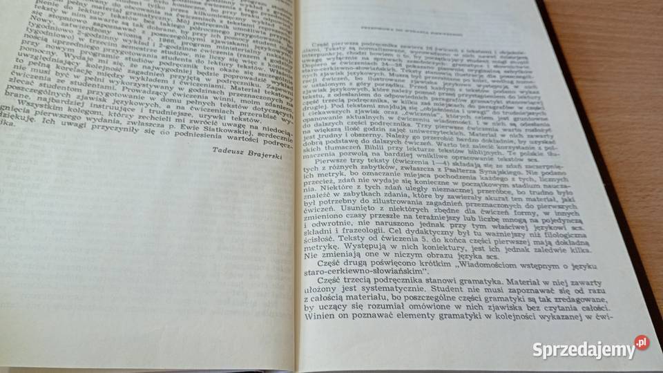 Język staro cerkiewno słowiański Tadeusz