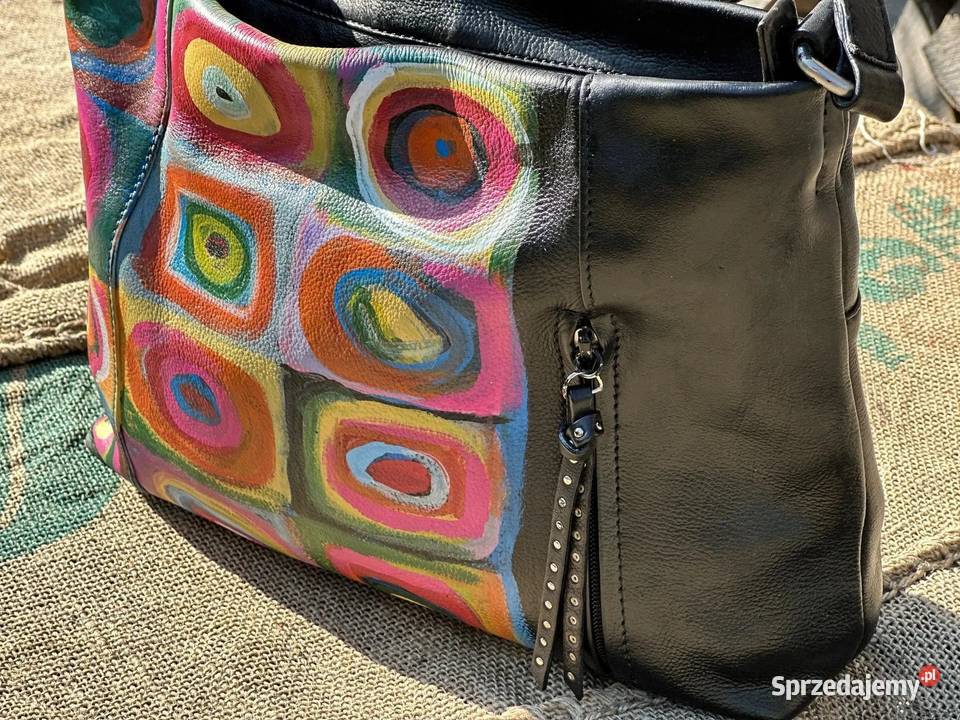 Skórzana torebka hobo w idealnym stanie Warszawa