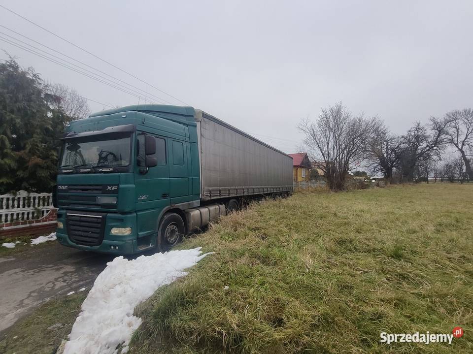DAF XF105460 Naczepa Firanka kontrola trakcji Narol