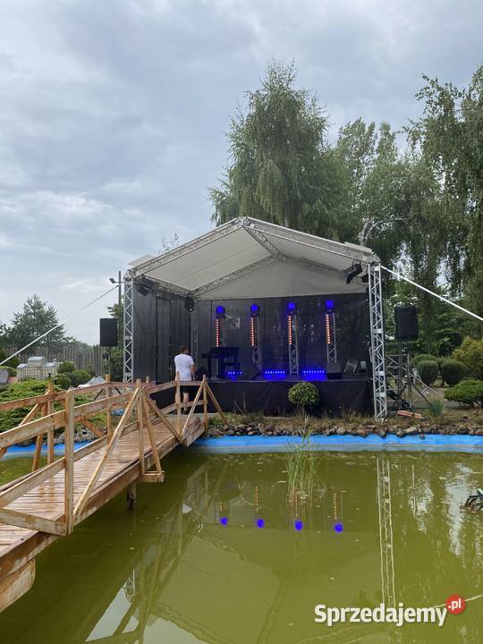 Scena 7x5m estrada zadaszenie sceniczne wynajem Poznań