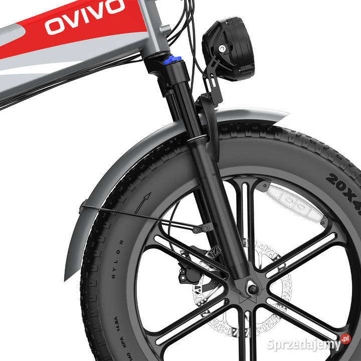 Rower elektryczny OVIVO V2 PRO 20 szary Raty