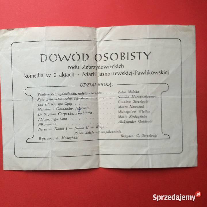 1948 Program Teatru W Bydgoszczy Szczecin