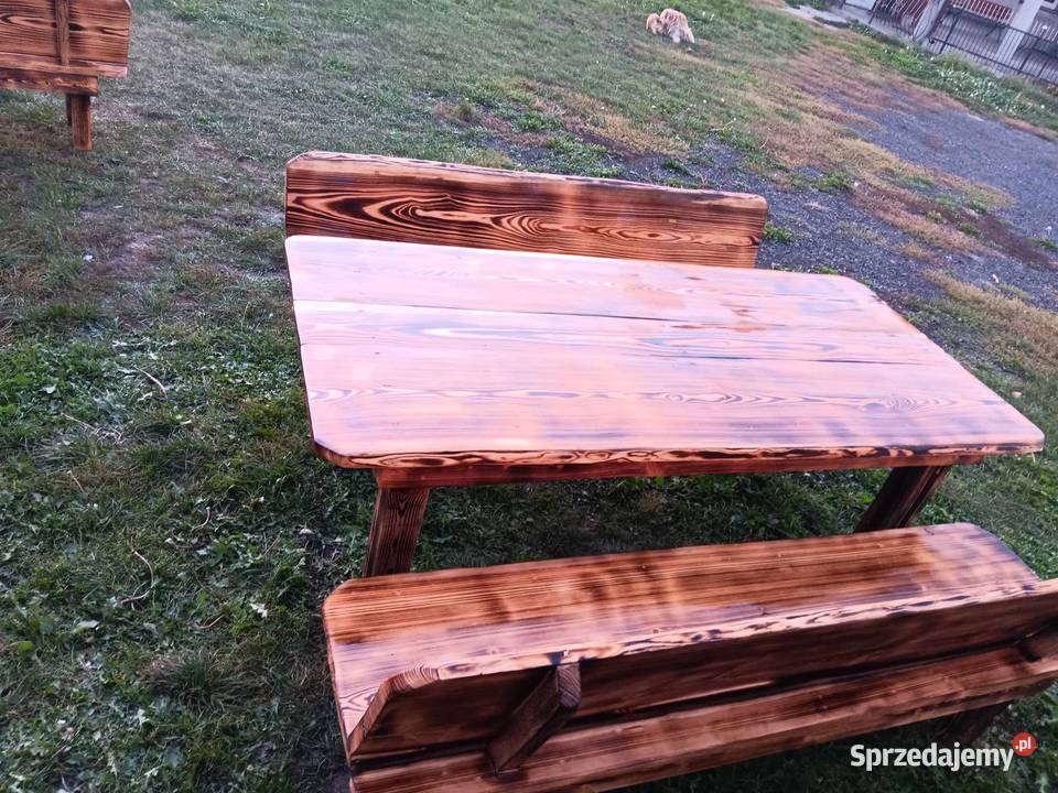 Zestaw ogrodowy z drewna modrzewiowego Ciechanów