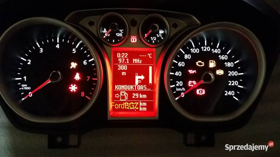 Zegary licznik benzyna duzy LCD Ford Focus Mk2 Bydgoszcz