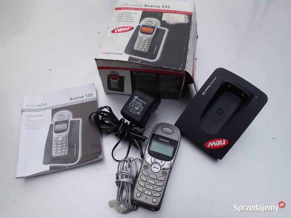 Telefon stacjonarny bezprzewodowy Avena 135 Tuszkowo