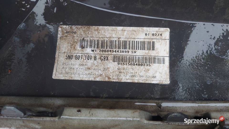 ZDERZAK VW TIGUAN 0712 LAK LC9X Międzychód