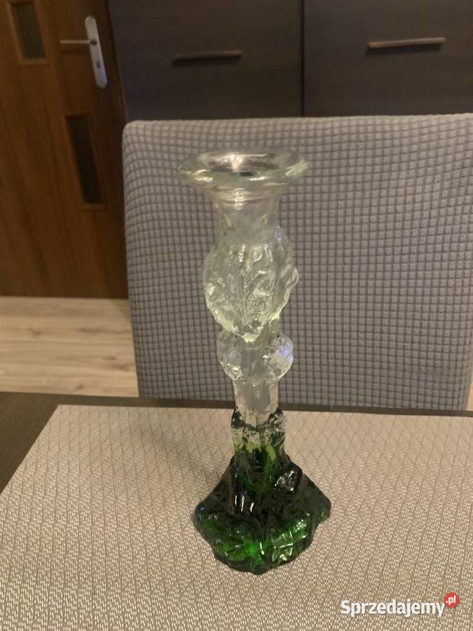 Szklany świecznik Finlandia Radom