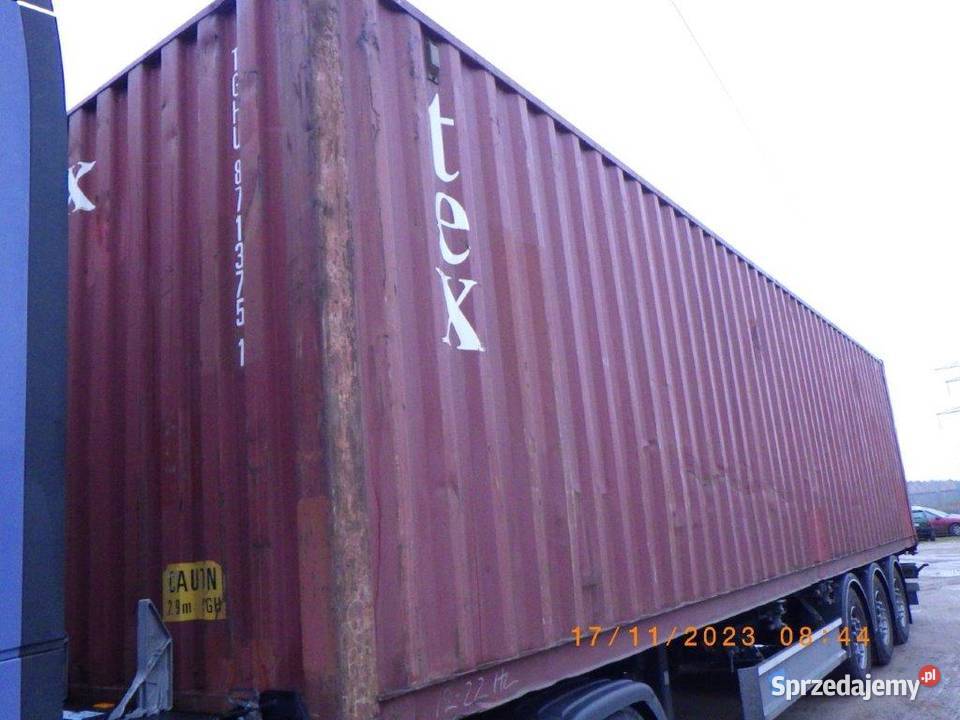 Kontener morski magazynowy budowlany 40 HC 12m łódzkie Radomsko sprzedam
