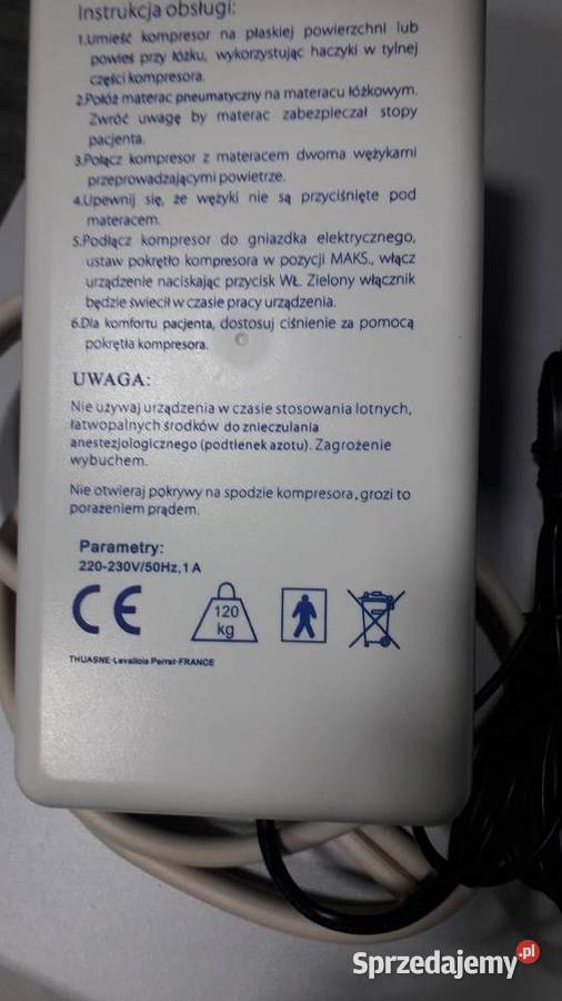 Kompresor THUASNE pompa do materaca Tychy sprzedam