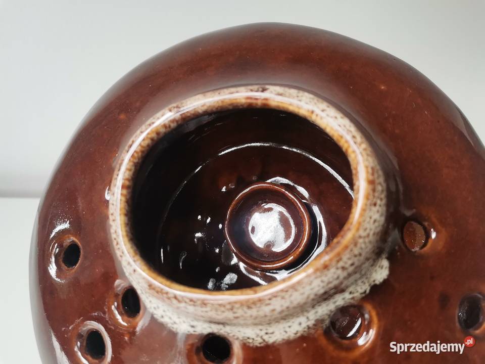 Stary wazon ikebana świecznik ceramika design Porcelana i szkło śląskie Katowice
