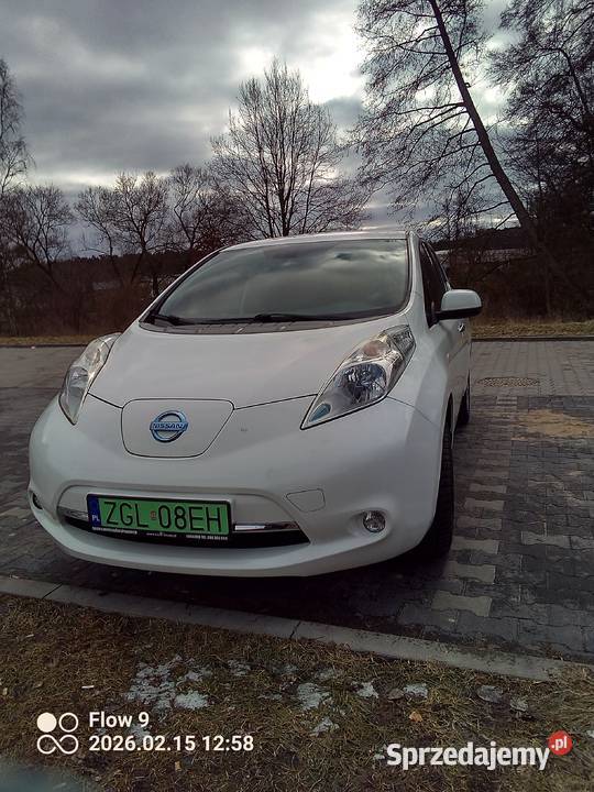 Nissan Leaf 24 kWh mit Batterie TEKNA 2015r 30 Goleniów