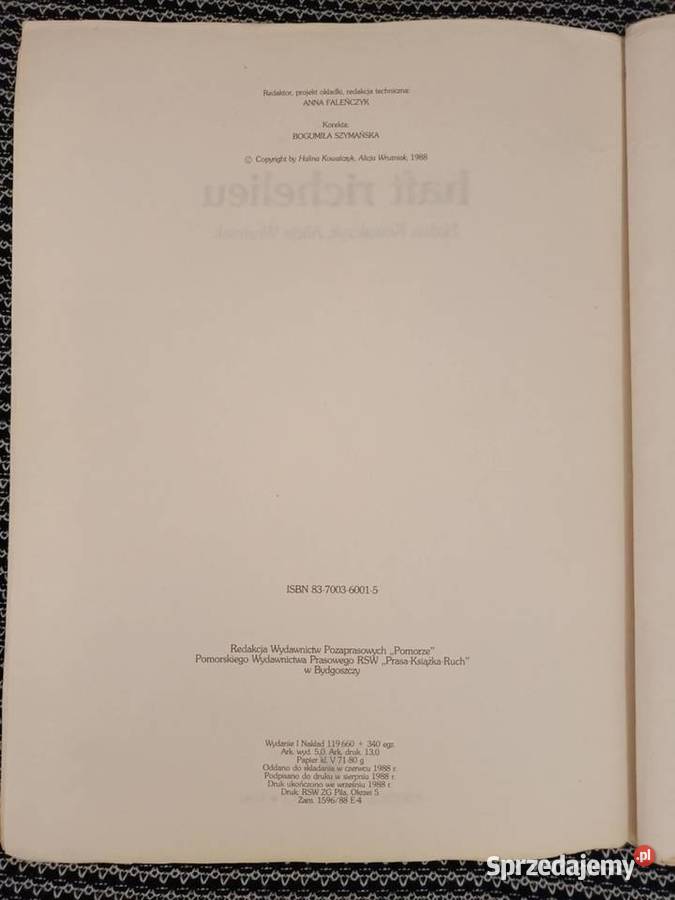 9 Haft richelieu Halina Kowalczyk Alicja Poznań