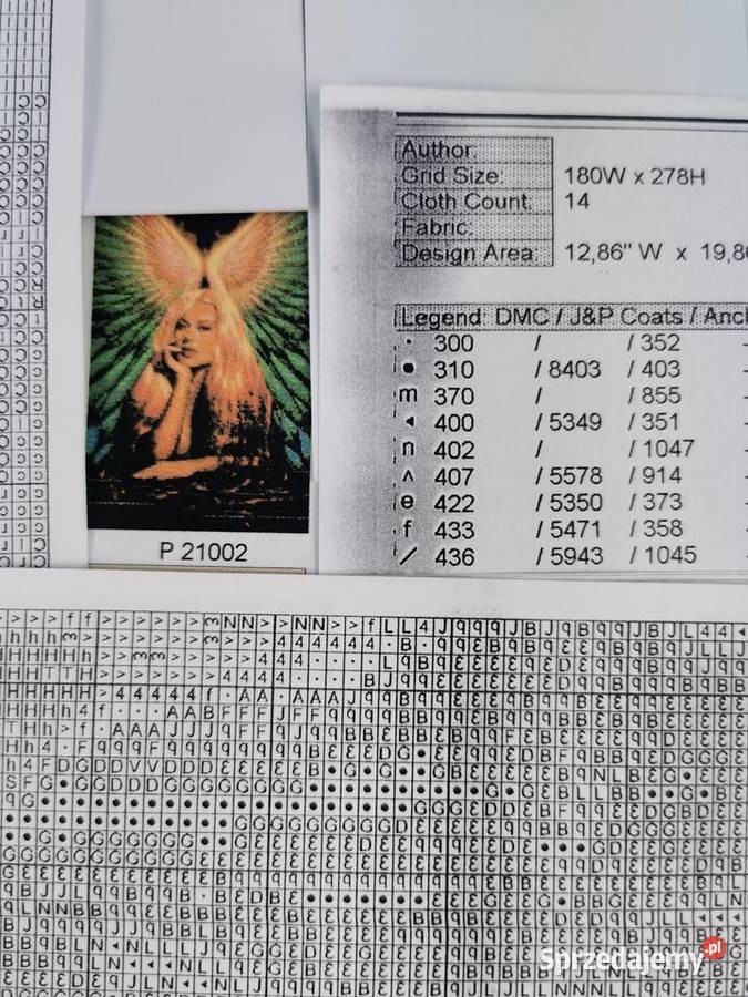 Wzory graficzne haft krzyżykowy Wiśniowa sprzedam