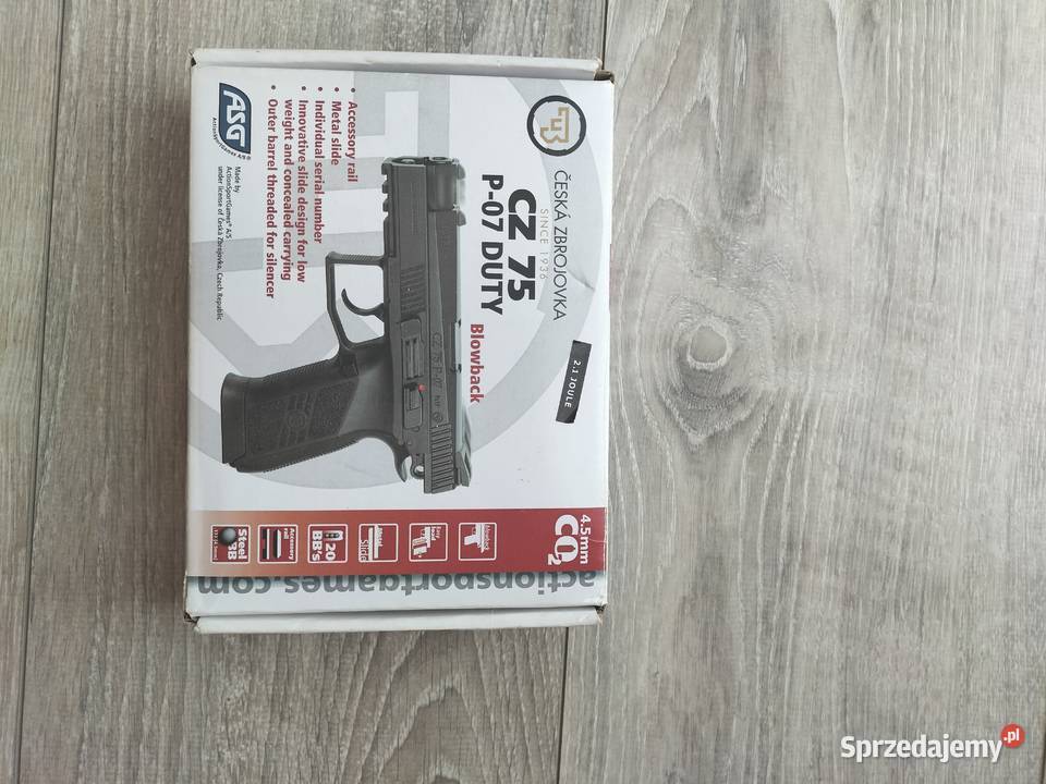 Wiatrówka CZ 75 P07 DUTY BLOWBACK Lublin sprzedam