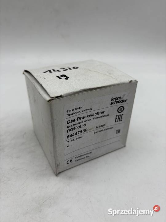 Kromschroder 84447550 DG500U3 Czujnik ciśnienia Warszawa sprzedam