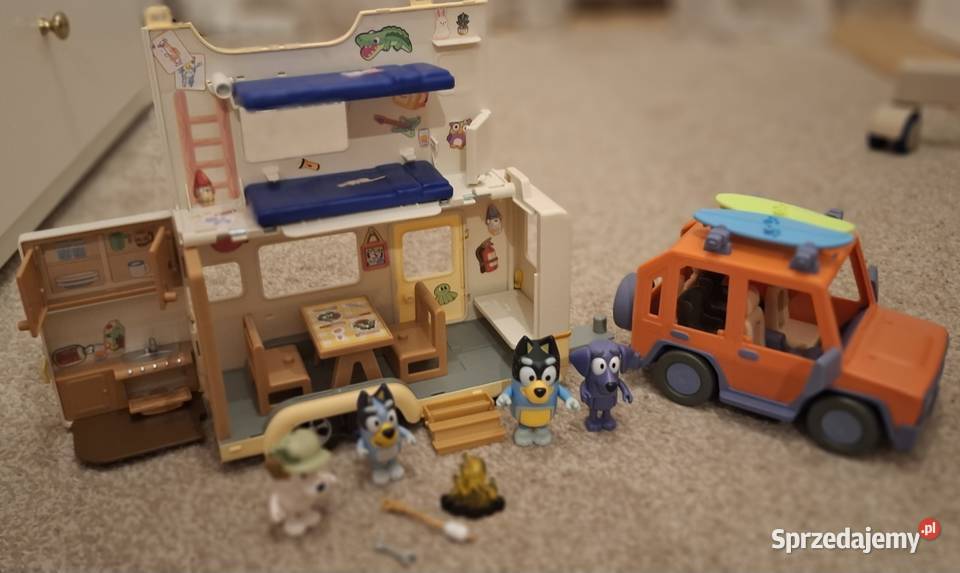 Przyczepa kampingowa i auto Bluey Moose Toys mazowieckie Warszawa