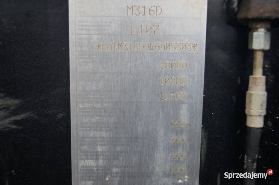 Koparka kołowa CAT 316 D Koparki Olszyna