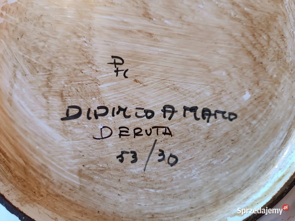 Duży talerz ozdobny ceramika DERUTA Ręcznie Szczyrk sprzedam
