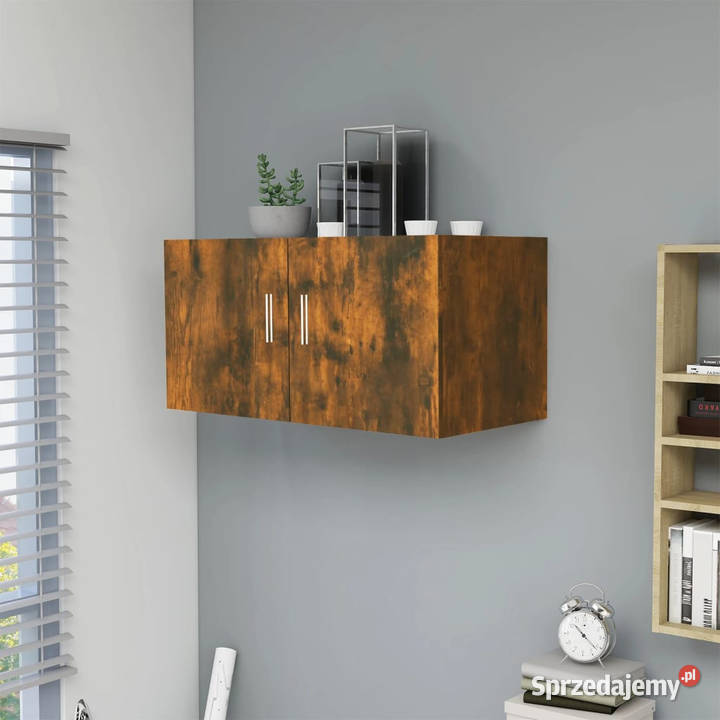 Szafka ścienna przydymiony dąb 80x39x40 WM815513 Warszawa