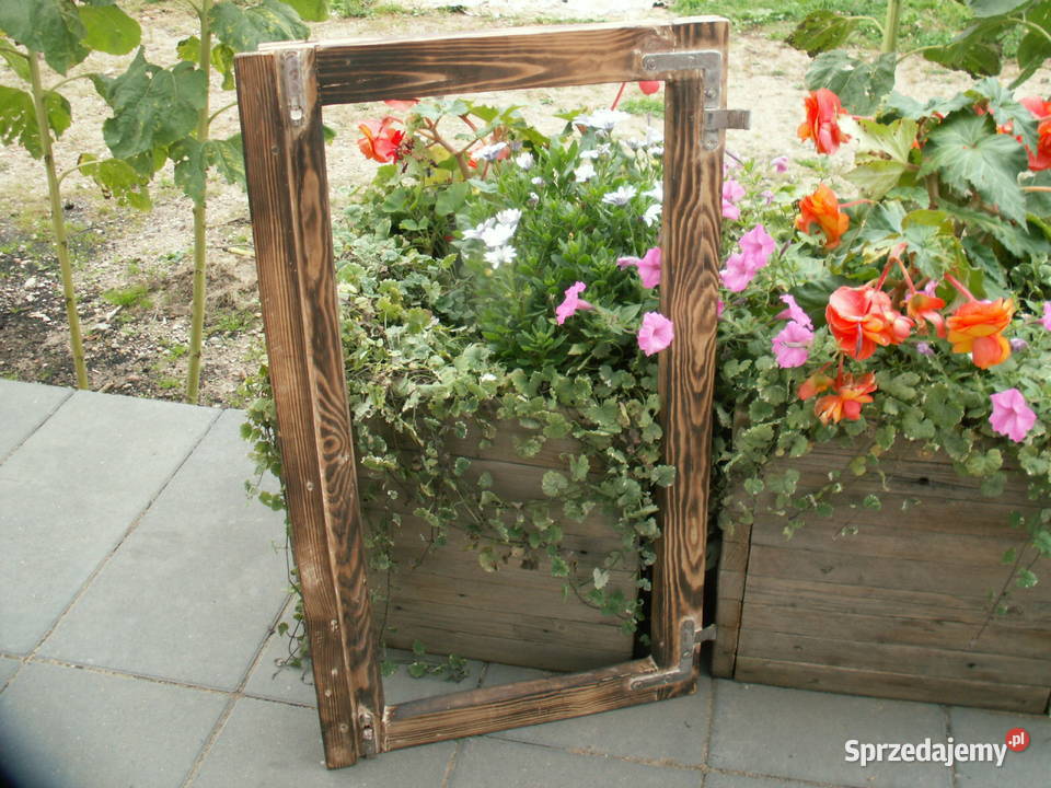 Stare okno loft lustro obraz rama okienna 47x85