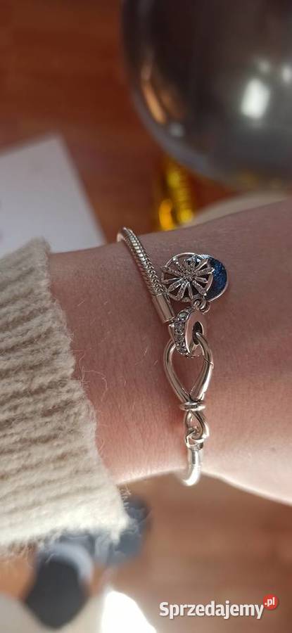 Bransoletka nieskończoność Zawieszka Migoczące Pozostałe Zegarki i Biżuteria