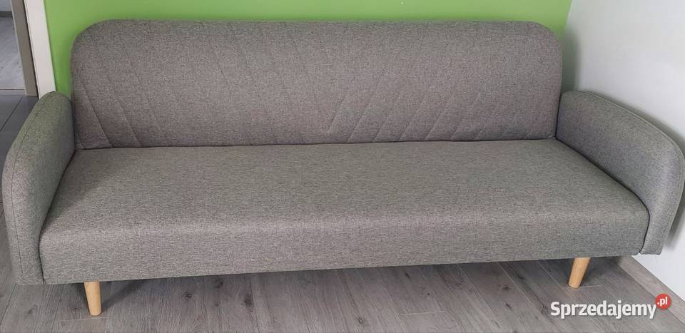 Nowoczesną sofa Jysk w kolorze jasnoszarym Lublin