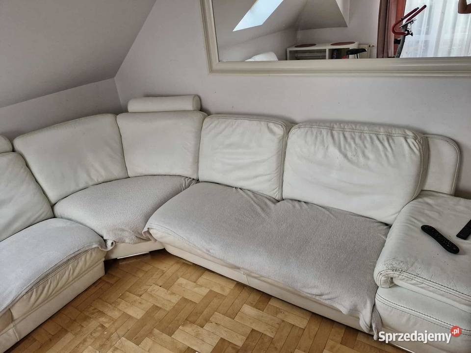 Kanapa narożna kremowa stan na zdjeciu Grodzisko