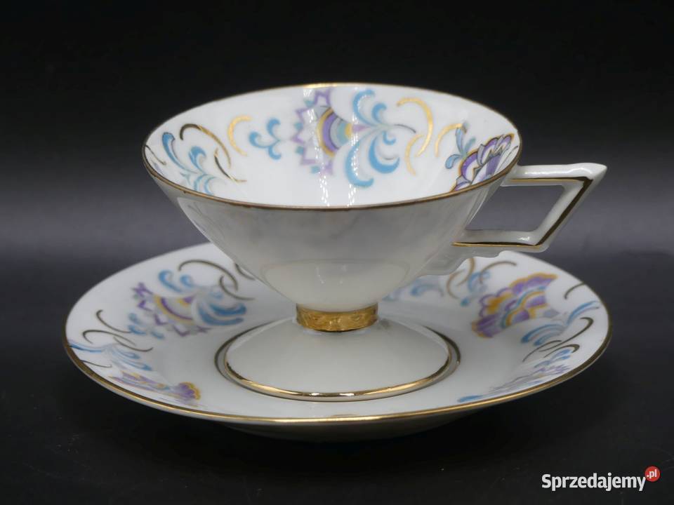 Zjawiskowy komplet do mokki art deco Tułowice