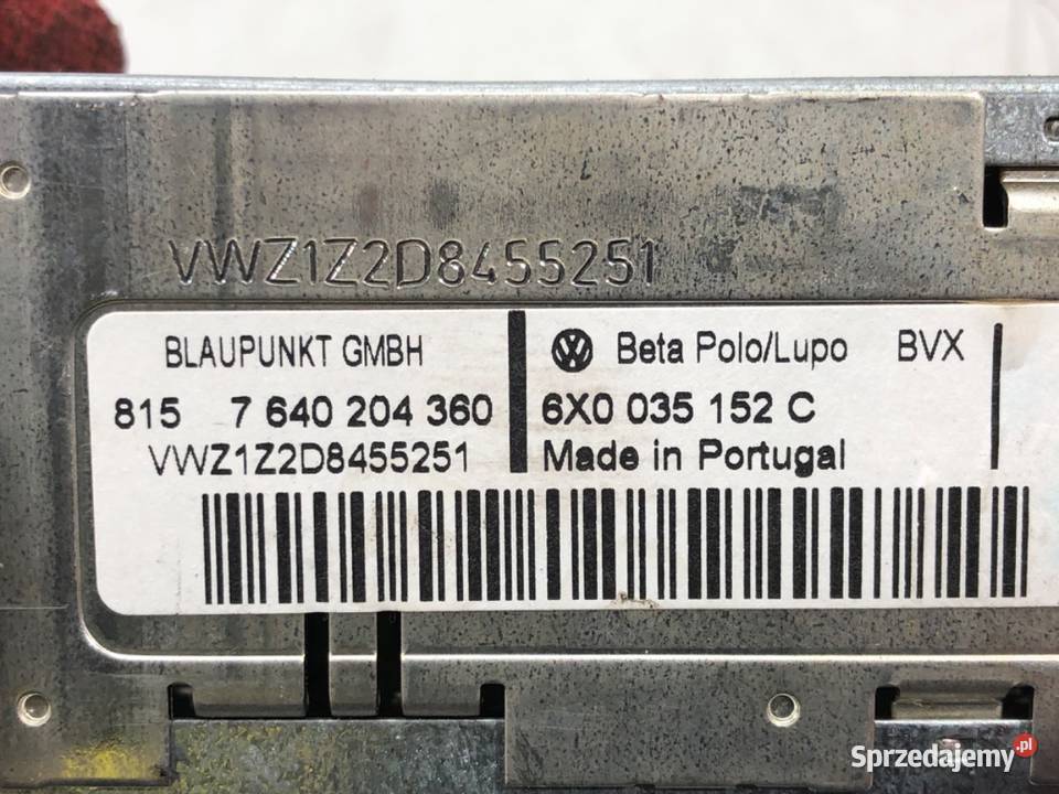 RADIO VW POLO IV 9N 6X0035152C 0114 ODTWARZACZ osobowe