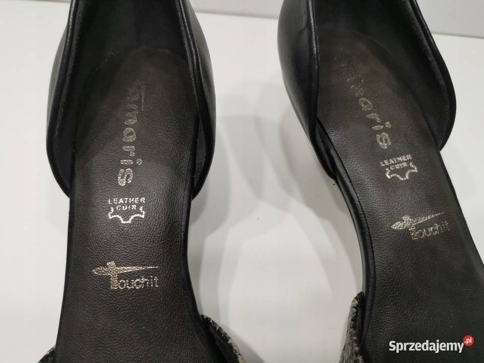 37 TAMARIS czółenka damskie kaczuszka 235 skóra Szczerbice