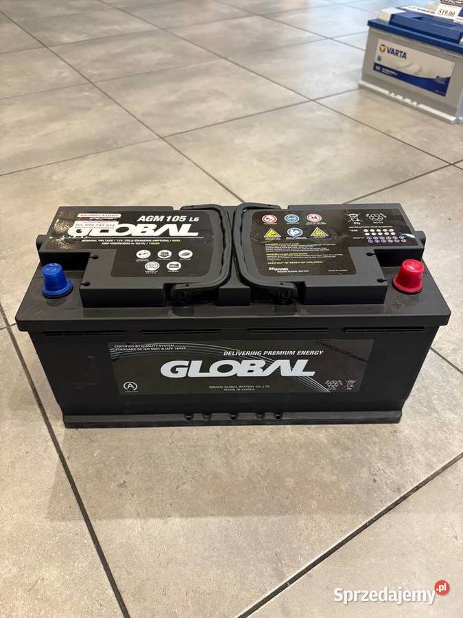 Akumulator Global AGM STARTSTOP 105Ah 950A Augustów sprzedam