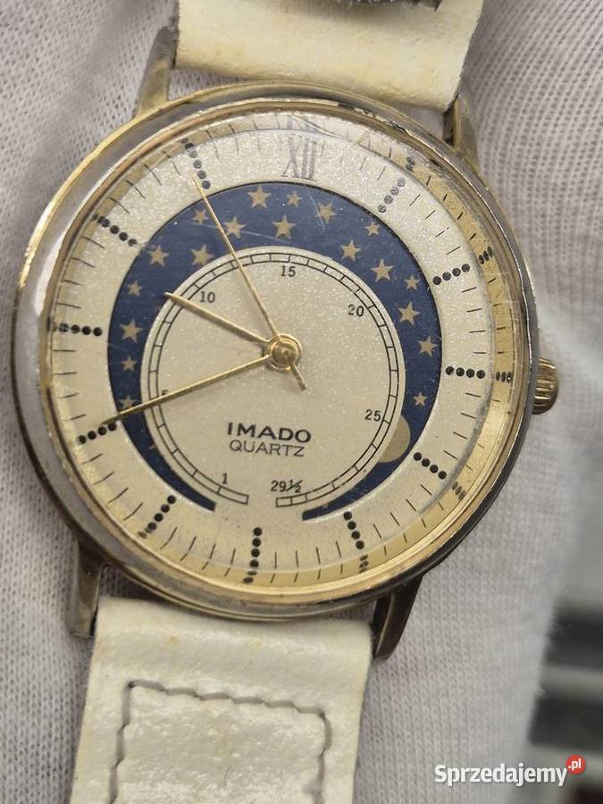 Rzadki unikat klasyczny zegarek Imado z fazą Chorzów