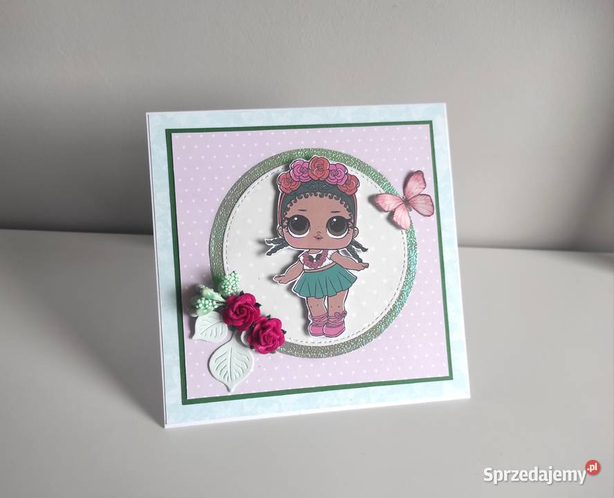 Kartka ręcznie robiona na urodziny LOL