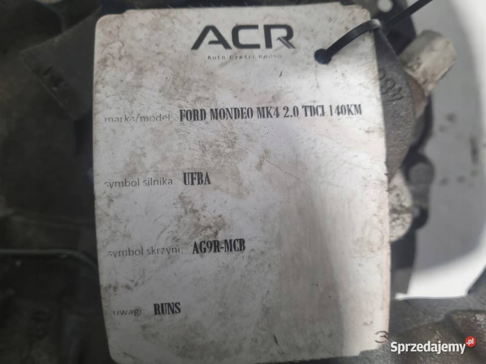 SKRZYNIA BIEGÓW Ford Mondeo MK4 20 TDCI manualna Chełm