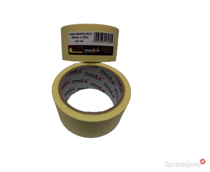 TAŚMA MALARSKA ŻÓŁTA Papierowa Maskująca 48x25m Myślenice