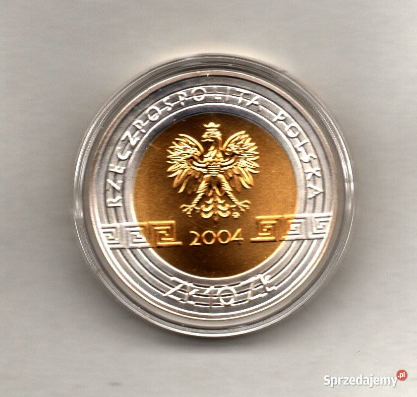 Moneta 10 2004 Olimpiada Ateny 2004 złocona