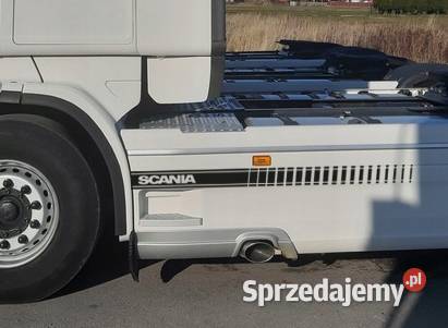 Naklejki pasy SKANIA na bok na owiewkę 200x12 wielkopolskie Kobierno