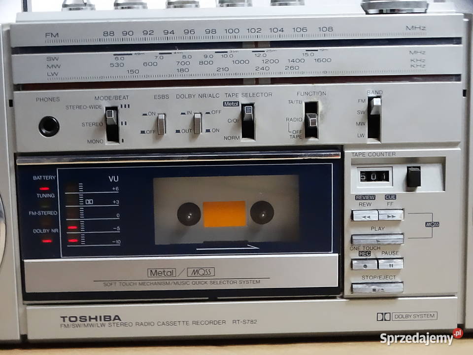 Radiomagnetofon Toshiba RTS782 Vintage Boombox Biłgoraj