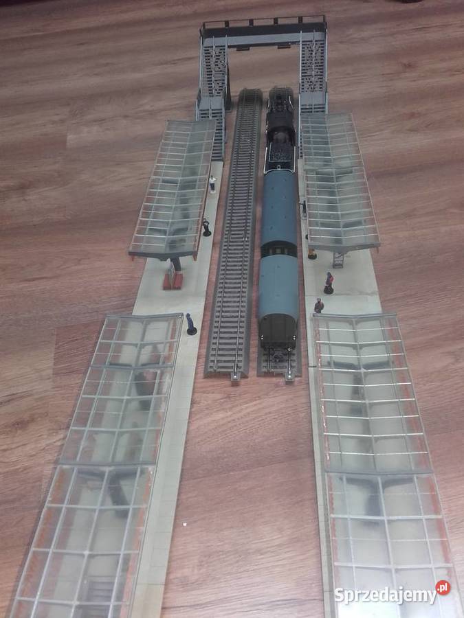 dworzec kolejowy z przejściem pierzych H0 Będzin