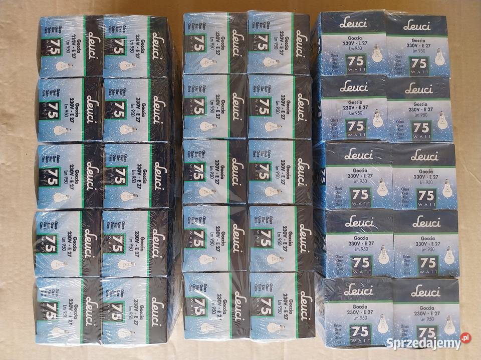 Żarówki Tradycyjne 75W E27 LEUCI 3 opak 10 Wałbrzych sprzedam