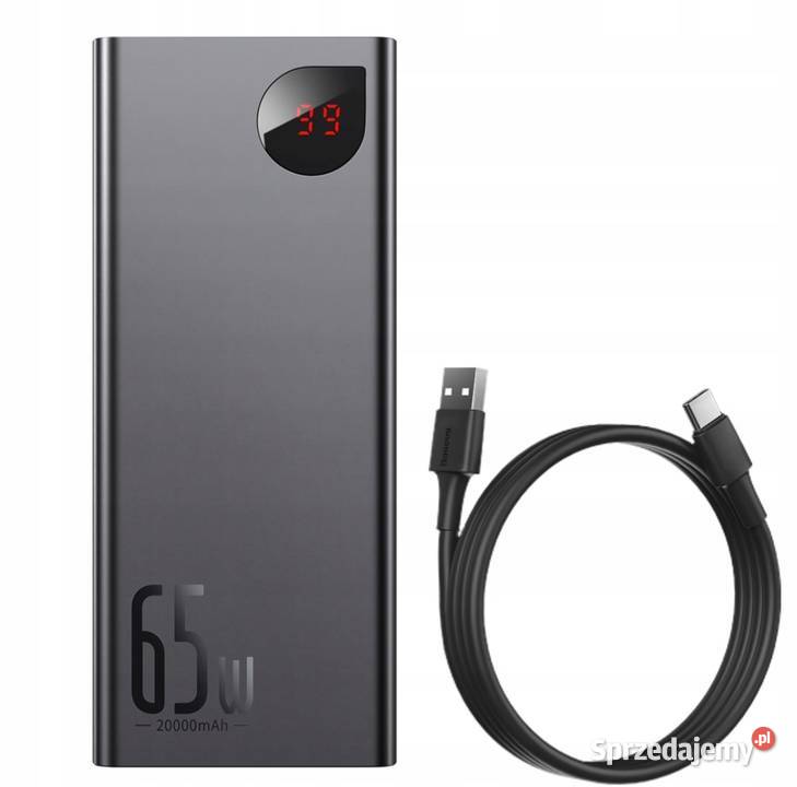 Powerbank Baseus 20000MAH 2X USB 1X USBC PD QC śląskie sprzedam