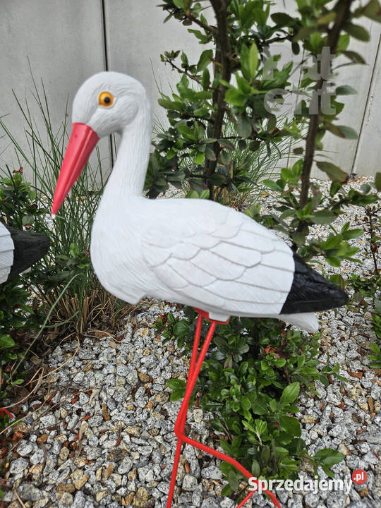 Figurki bocian bociek do ogrodu dekoracja Śrem