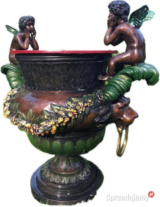 Wielka donica z brązu dzban dolnośląskie