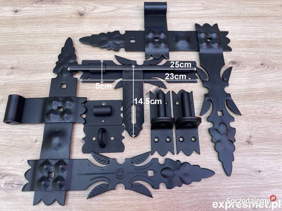 ZAWIAS KĄTOWY 400mm zestaw 2 el GARAŻOWY do Ogrodzenia i bramy łódzkie Łódź
