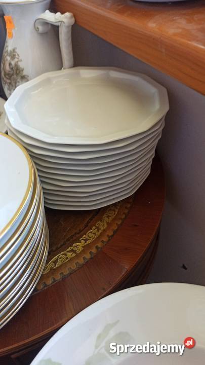 Talerz Rosenthal Germany Wielokątny Sygz lat Porcelana i szkło
