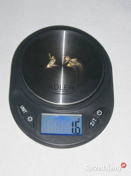 Dwukolorowe złote 585 kolczykiwkręty z złoto Łódź