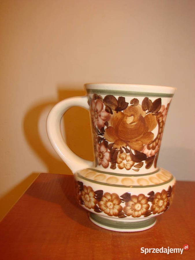 ZF Koło fajansowy mały dzbanek pomorskie Pruszcz Gdański